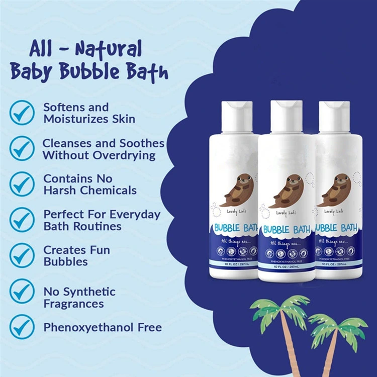 OEM ODM Natural Botanical Ingredients Cleanses &amp; Moisturizes Baby Bubble Bath