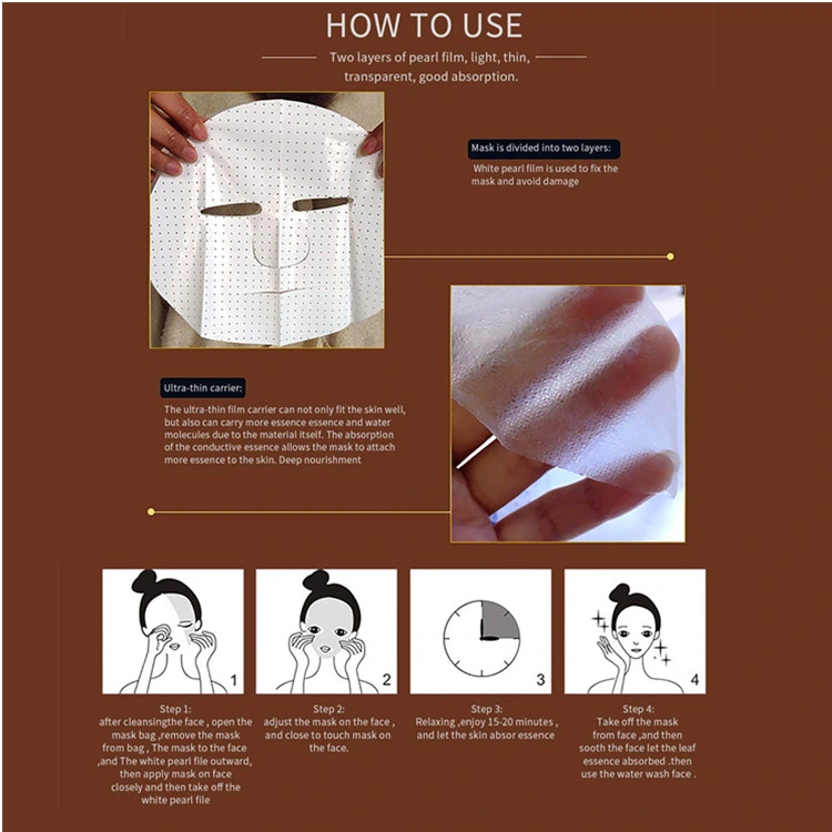 OEM Premium Snail Hydrating Moisturizing Skin Repair Facial Mask Sheet Tired Skin Care