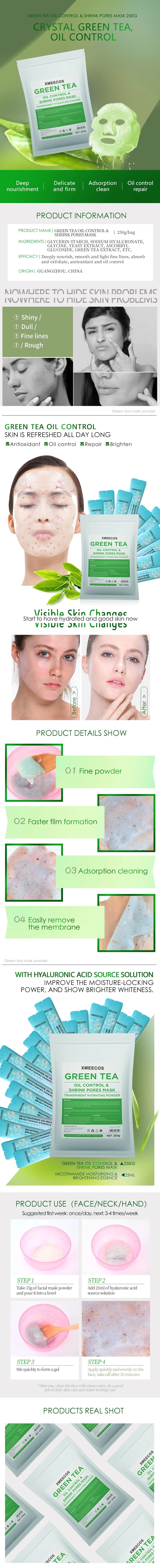 OEM/ODM Jelly Mask Organic Tea Tree Chamomile Hydrating Repair Face Masks Beauty Care Jelly Mask Powder Cosmetic