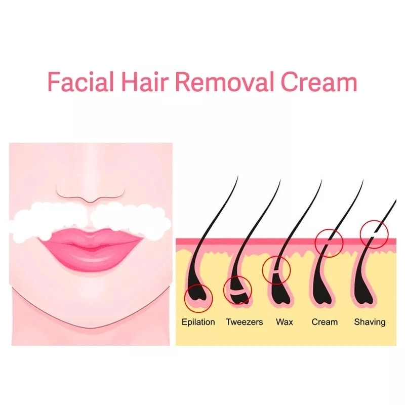 OEM Facial Hair Removal Cream Non Irritante Face Hair Removal Skin Care