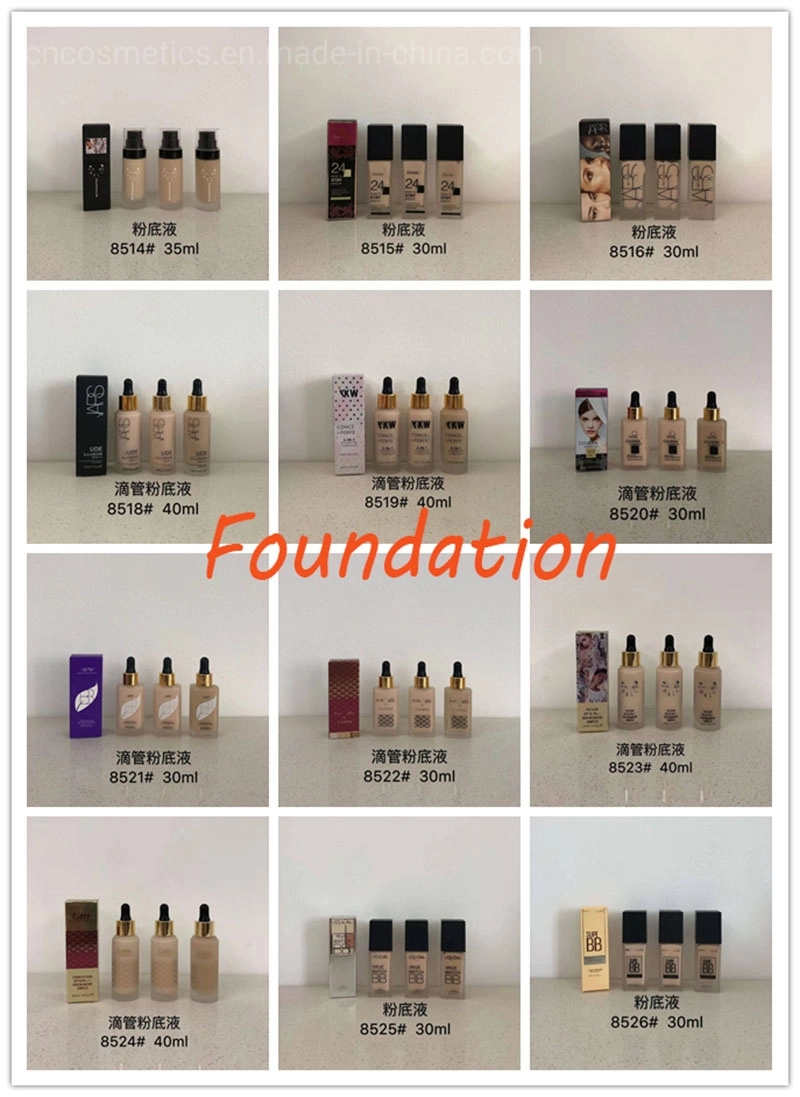 OEM Wholesale Moisturizing Foundation Makeup Liquid 3 Color