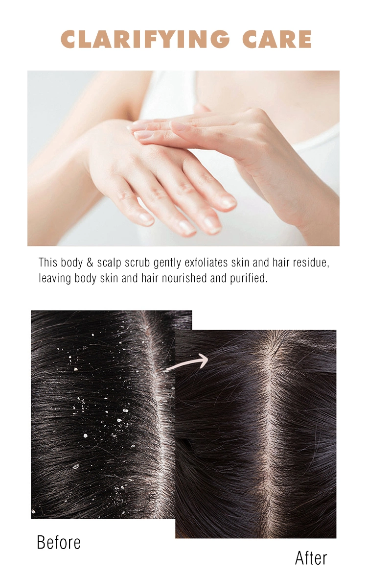 Exfoliating and Nourishing Hair Treatment Detox Hair Care Sea Salt Scalp Scrub