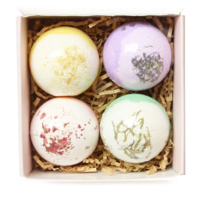 Best Selling New Design OEM Factory Fragrance Bath Bomb Packaging Relaxing Color Mixtur