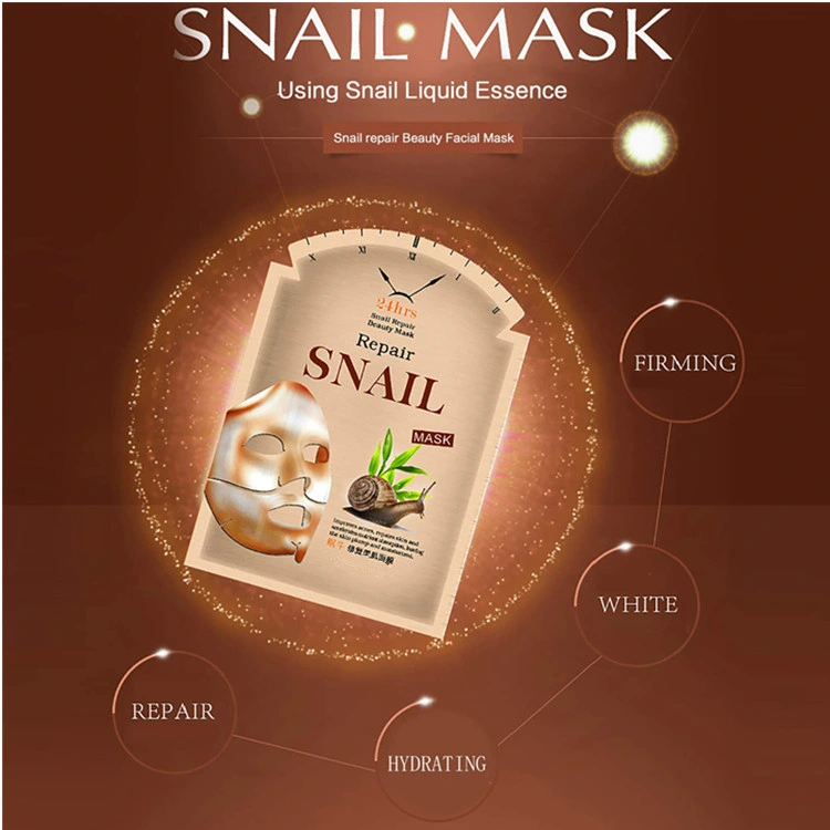 OEM Premium Snail Hydrating Moisturizing Skin Repair Facial Mask Sheet Tired Skin Care