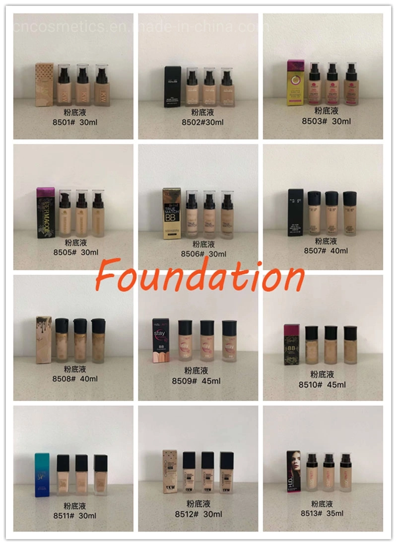 OEM Wholesale Moisturizing Foundation Makeup Liquid 3 Color