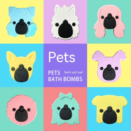 Factory Custom OEM Pet Dog and Cat Bath Salt Ball Pet Bath SPA