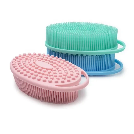 New Product with Hook Body Ball Scrubber Silicone Body Scrubber Belt Baby Bath Shower Brush Bath Brush